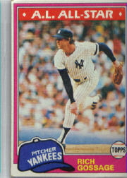 1981 Topps Baseball Cards      460     Rich Gossage